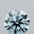 0.75ct Round Lab Grown Diamond (Colour Fancy Vivid Blue, Clarity VS1, Cut ID, IGI Certified)
