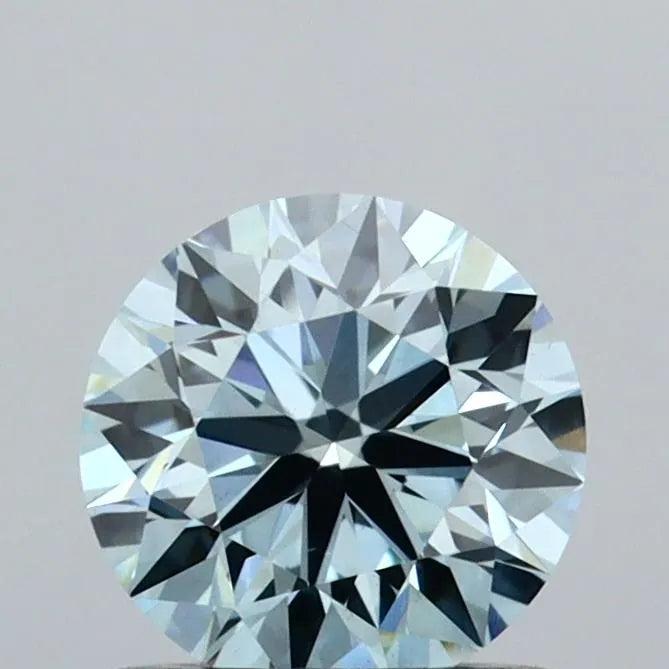0.75ct Round Lab Grown Diamond (Colour Fancy Vivid Blue, Clarity VS1, Cut ID, IGI Certified)